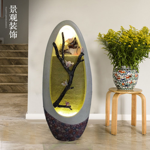 新款欧式流水喷泉加湿器家居装饰客厅摆件创意开业新居礼品流水器