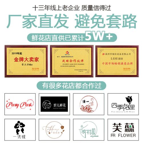 鲜花保鲜柜冷藏柜风冷无霜商用冰箱展示柜冰柜冷柜花店专用鲜花柜