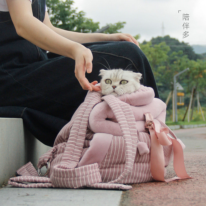 猫包猫咪背包外出便携高颜值保暖猫袋宠物通用小型斜挎包猫咪用品