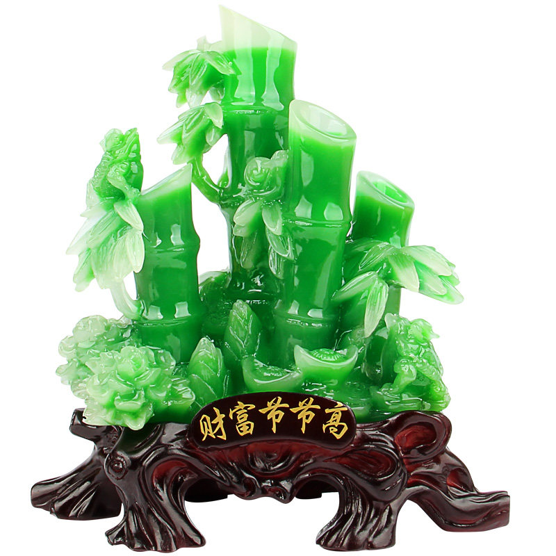 竹子摆件财富节节高工艺品家庭客厅电视柜装饰店铺开业乔招财礼品
