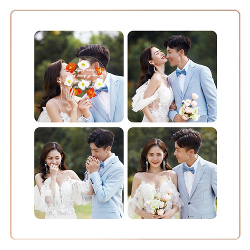 相框定制洗照片做成摆台婚纱照加结婚照相片打印全家福画框挂墙