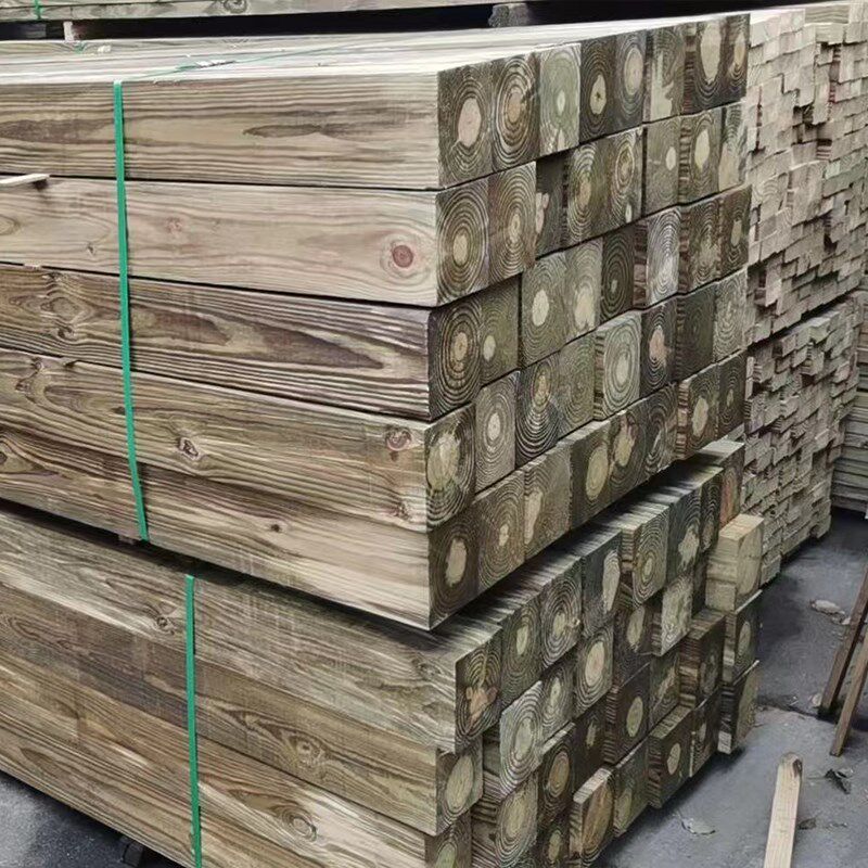 户外防腐木地板枕木垫木木料木方千斤顶矿用设备松木梁矿用设备木