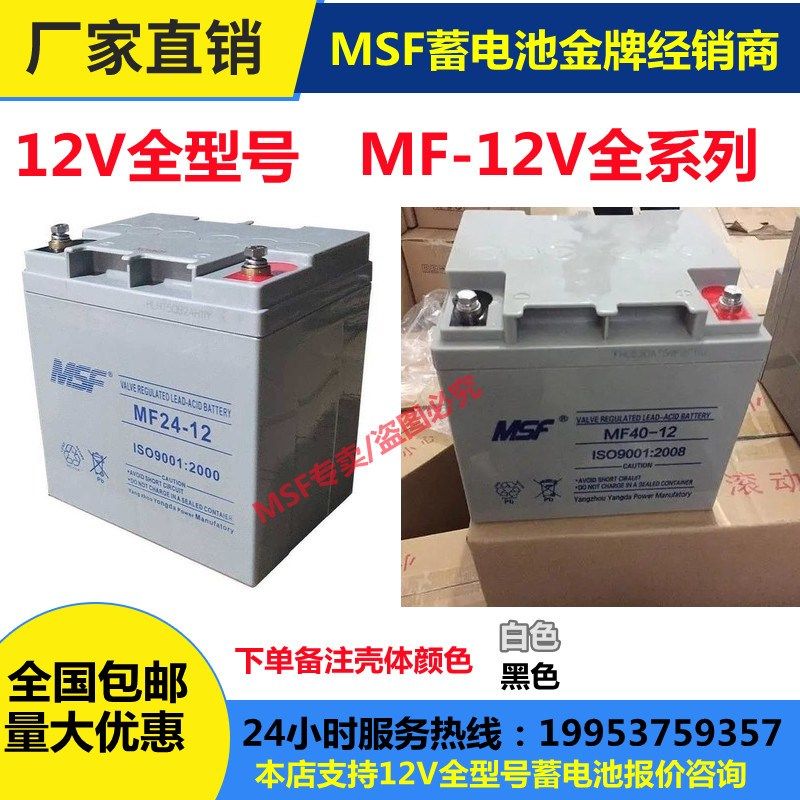 MSF蓄电池 MF-12V17A24A38A40A65A100AH 消防主机 直流屏 UPS电源