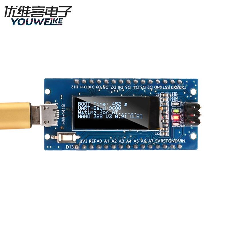 NanoV3.0 ATmega328P改进版 CH340C模块开发板 VIN6-12V直流供电图片