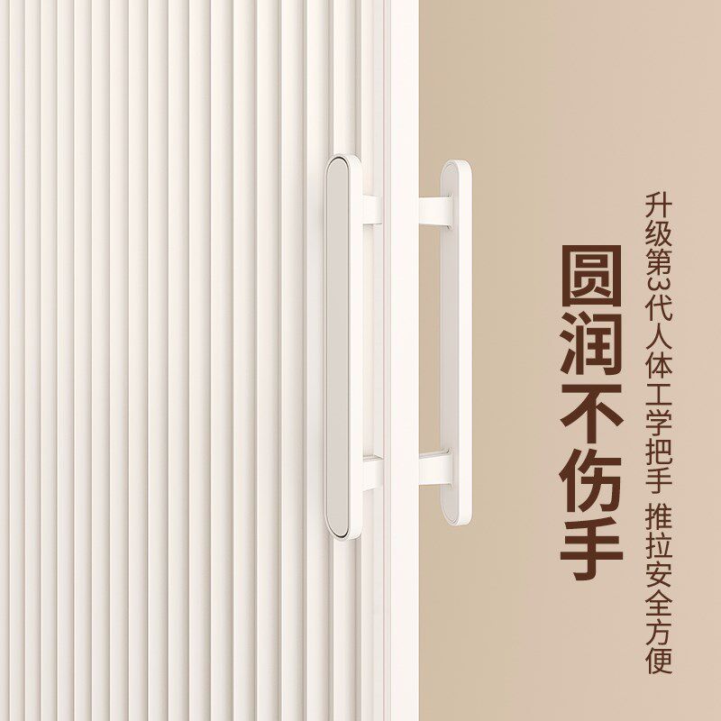 隐形磁吸浴帘套装免打孔浴室防水布防霉拉帘子隔断挂帘卫生间折叠
