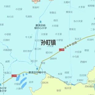 濉溪县地图1.15m淮北市折叠版客厅装饰画沙发壁画办公室卧室贴画