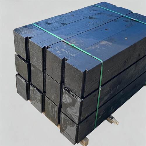 油浸枕木600mm轨距矿用防腐枕木现货速发2.5米铁路用二类枕木