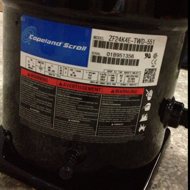 ZF24K4E-TF5-551 ZF24KUE-TWD-551谷轮8匹超低温大型冷冻库压缩机