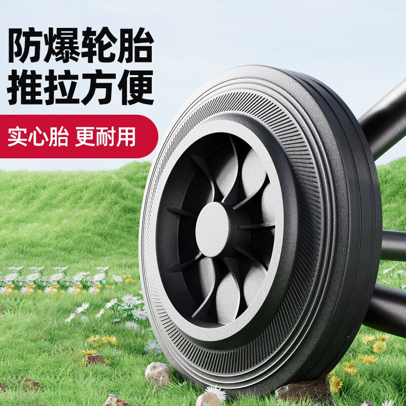 金属大型手推轮式水管收纳车架水管车100米软管洗车浇花