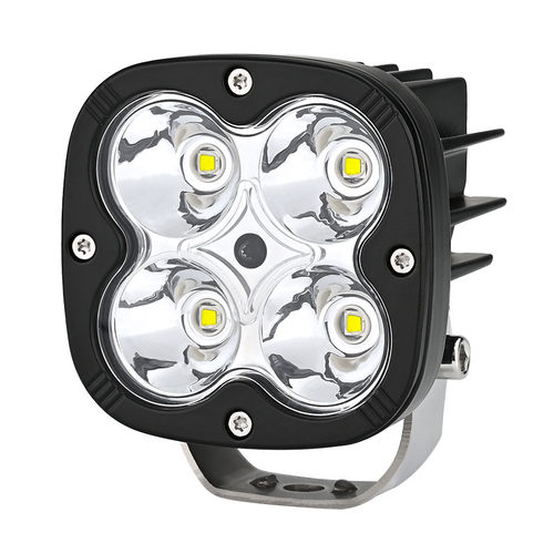 电动车灯摩托车大灯超亮12V60V 外置改装强光LED聚光铺路流氓射灯