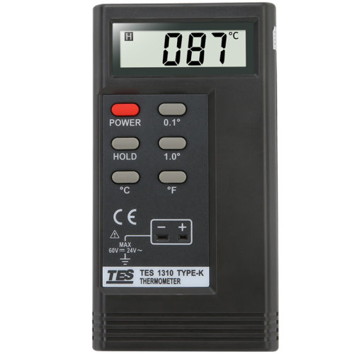 泰仕TES1310热电偶温度计K型高精度接触式测温仪温度表带探头