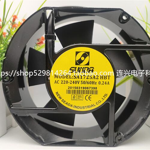 全新台湾 SUNDA 轴流风机 SA1725A2HBT数控火花机风扇 220V,38W