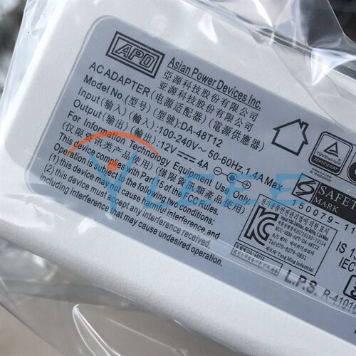 Brother VC-500W AC adapter APD DA-48T12 DC12V4A