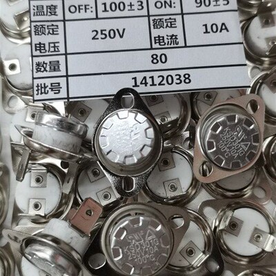 KSD301G KSD301陶瓷温控器 100度 250V 10A 100 常闭 6.3mm宽脚