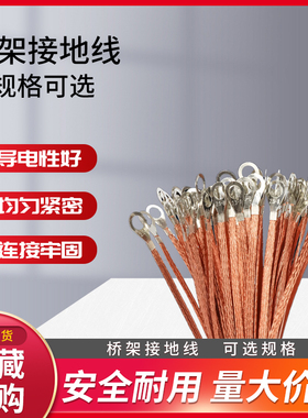 桥架接地线电箱门配电柜过门跨接连接线软铜线地线铜编织带铜扁线