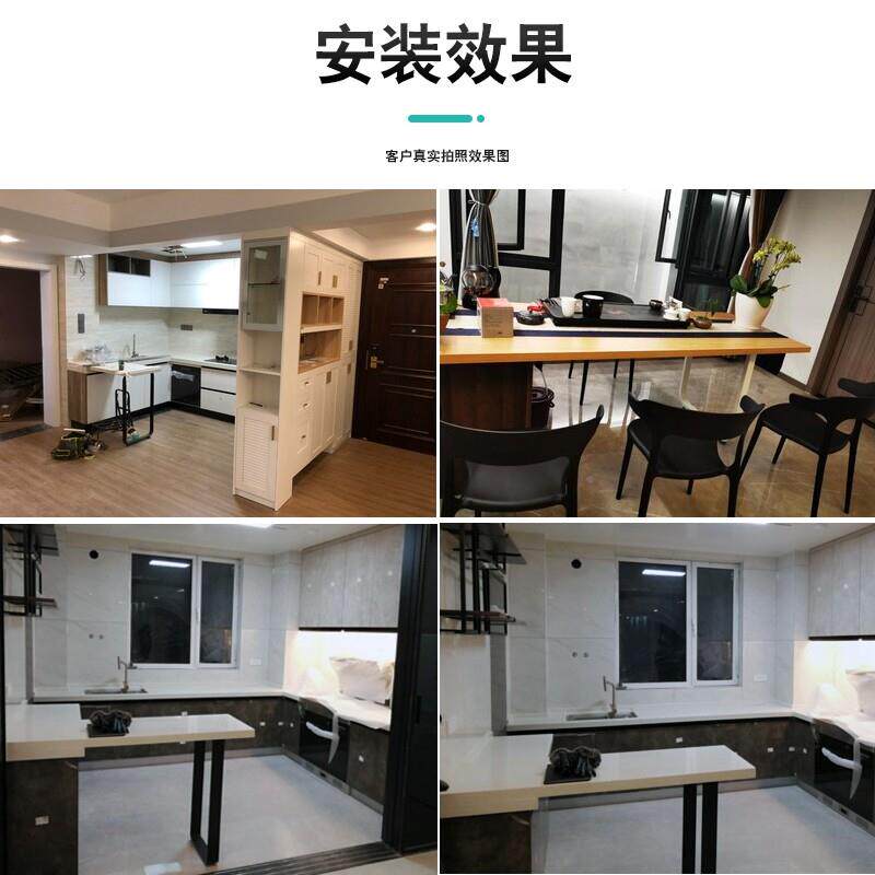做脚艺支撑脚橱柜吧台YB-05定书桌圆脚桌腿支架单边餐台办公铁桌