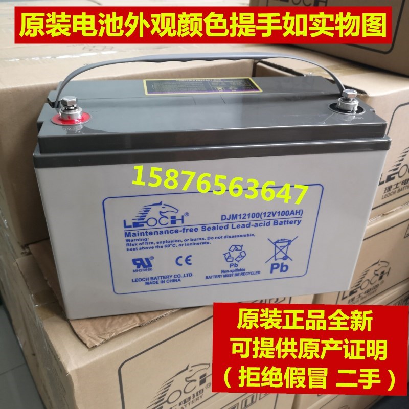 LEOCH理士电池 DJM12100S 12V100AH UPS电源 太阳能 直流屏蓄电池