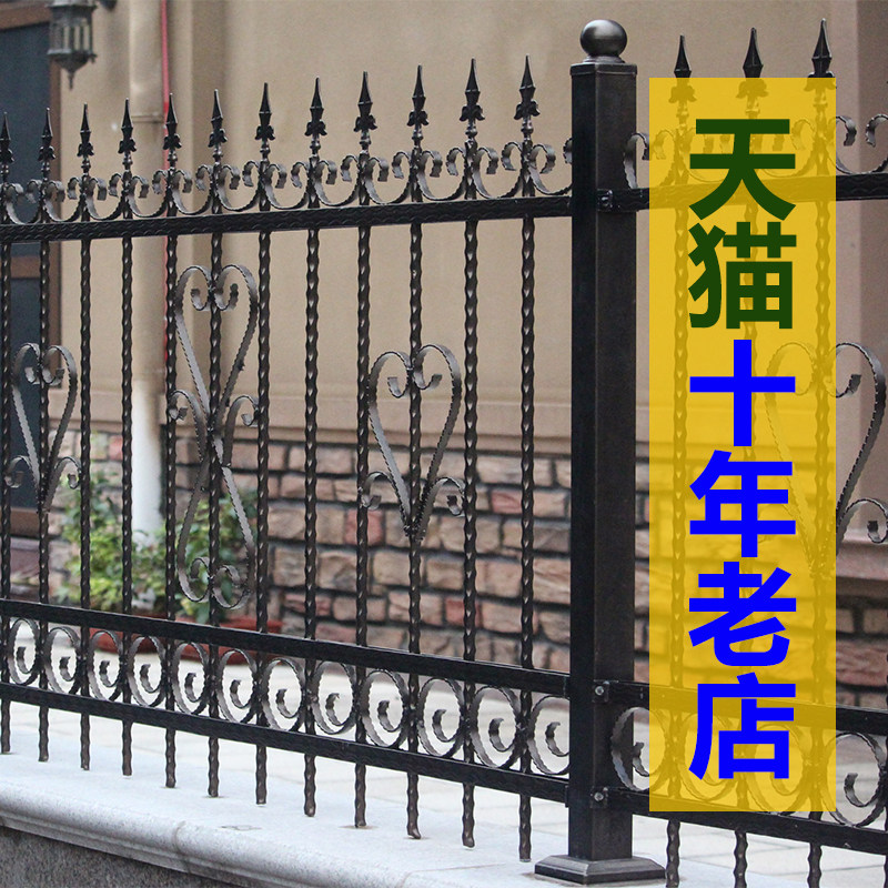 铁艺进户门铸铁庭院大门别墅院门农村小区铁门单开双开推拉移门