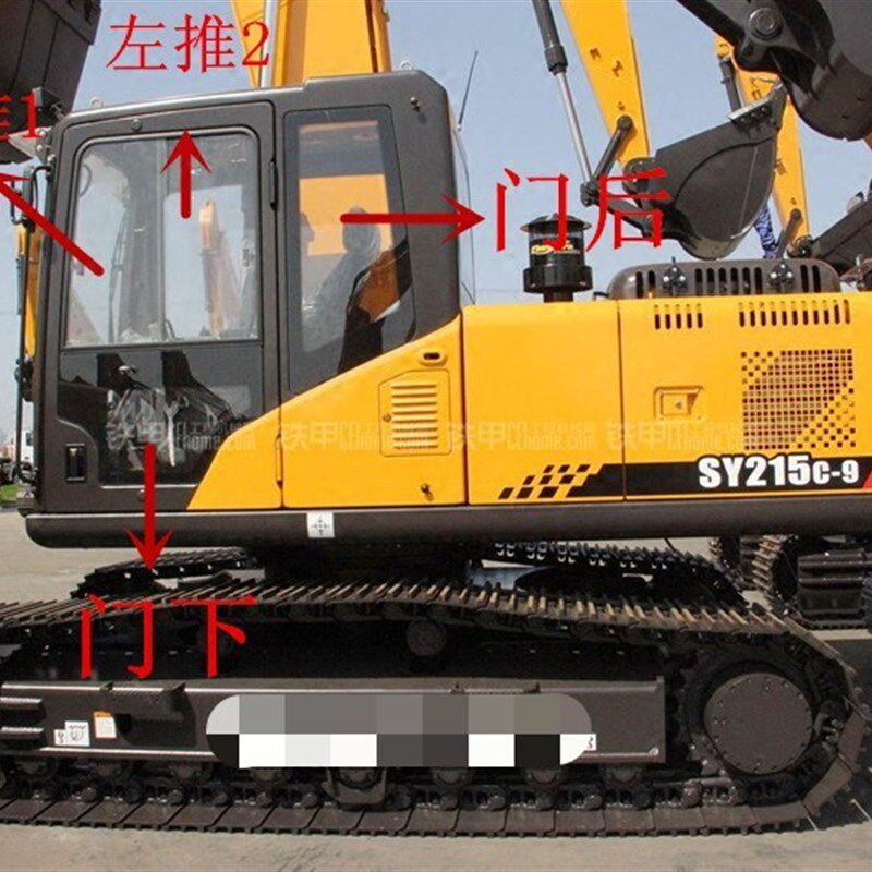 三一挖机玻璃135C-8 325H 215C-9 365前档风下档推拉门后右臂玻璃