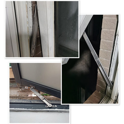 窗户撑杆器限位风撑塑钢滑撑平窗开风撑窗撑门窗限位杆伸缩五金件