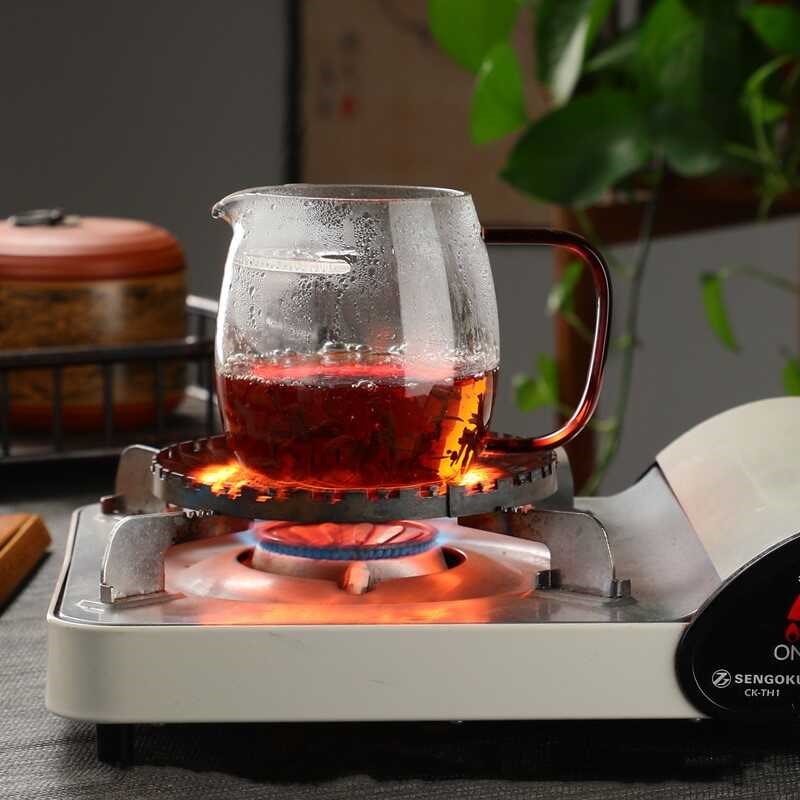 加厚大容量绿茶泡茶杯玻璃月牙公道杯过滤澄然煮茶器耐热茶壶茶具