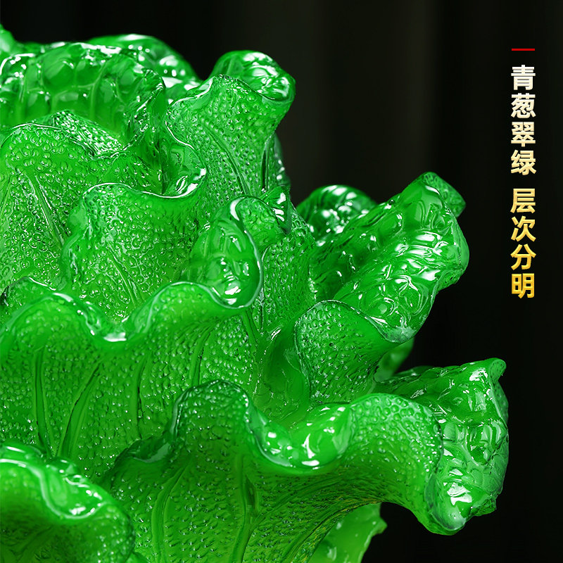 八方来财金蟾白菜摆件招财客厅酒柜前台聚财装饰品店铺开业礼物