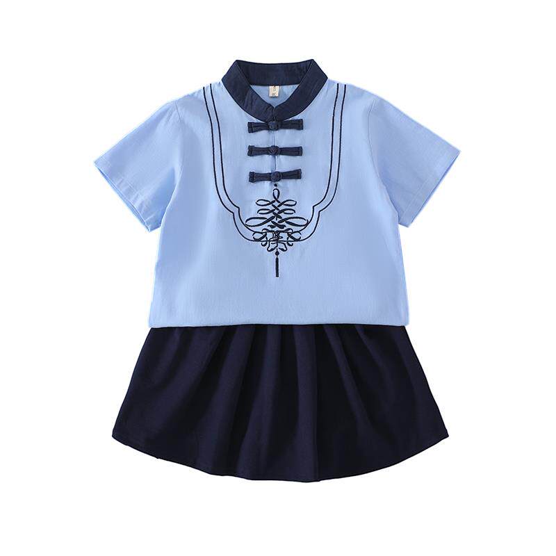 六一儿童演出服汉服小学生民国风毕业班服幼儿园合唱舞蹈服中国风