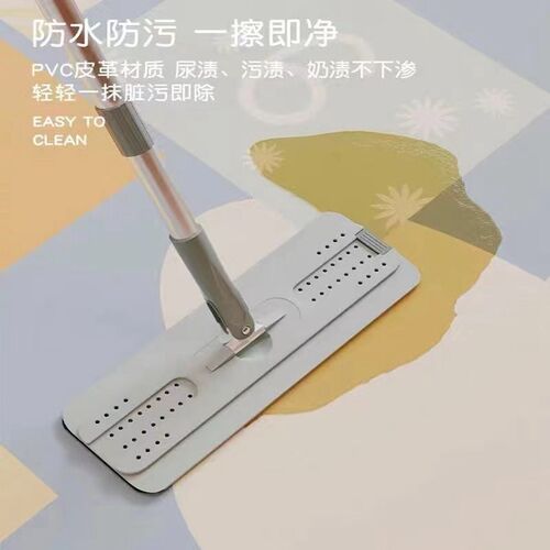 厨房防水地垫阳台满铺防滑耐脏垫子可擦免清洗防滑垫PVC皮革地毯