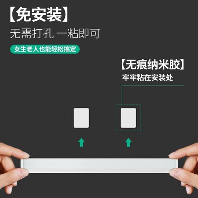 t5T8直插式壁灯阳台卧室led免安装条形卫生间长条宿舍吸顶照明灯