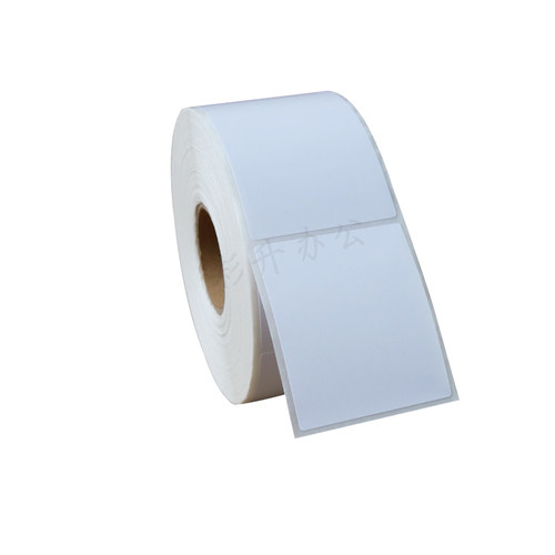 50x60铜板标签纸条码纸 50*60*1000不干胶铜版纸条码影印纸 5x6cm