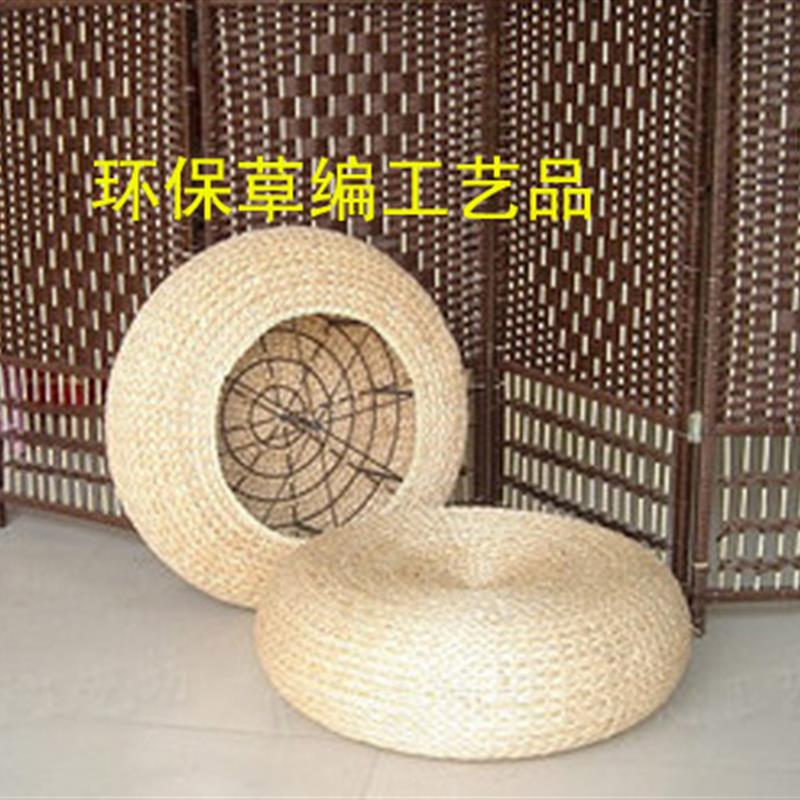 阿西达坐墩藤编草编蒲团瑜伽垫圆形蒲草编坐垫坐凳 榻榻米坐垫