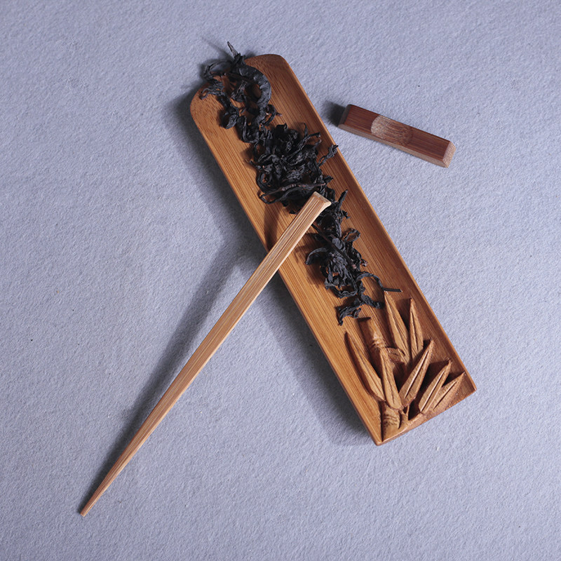 茶则老竹制六君子套件赏茶荷茶针三件套手造禅意茶铲茶勺茶道配件