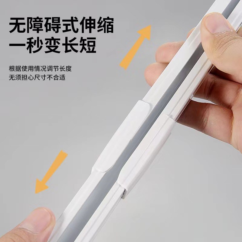 窗帘轨道静音可伸缩滑轨单轨道滑轨滑轮顶装侧装送配件通用型简易