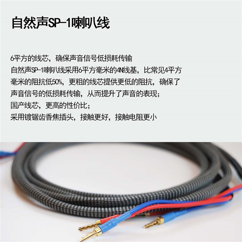 自然声SP-1喇叭线6平方4N无氧铜8条比较的结果