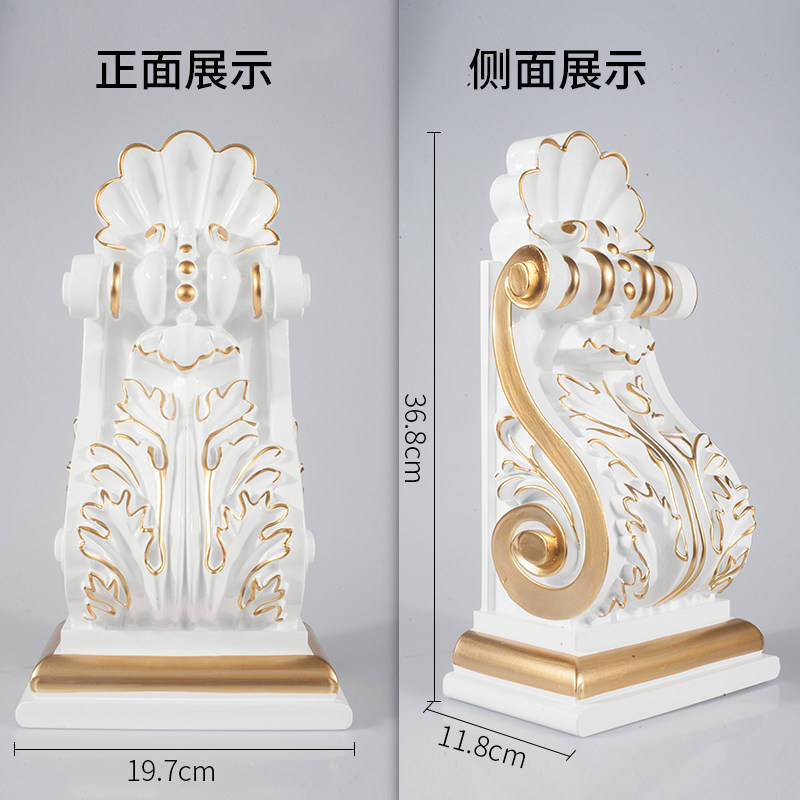 欧式PU梁托垭口装饰雕花象鼻仿石膏线背景墙罗马柱柱头装修材料