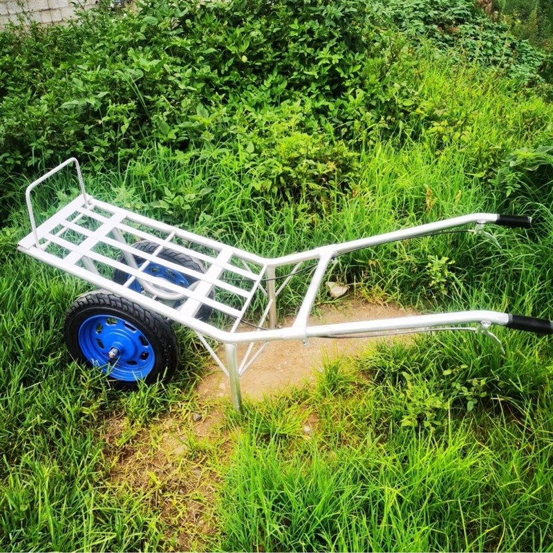 德国进口带刹车农用手推老虎车双轮鸡公车蔬菜大棚养殖饲料工地砂