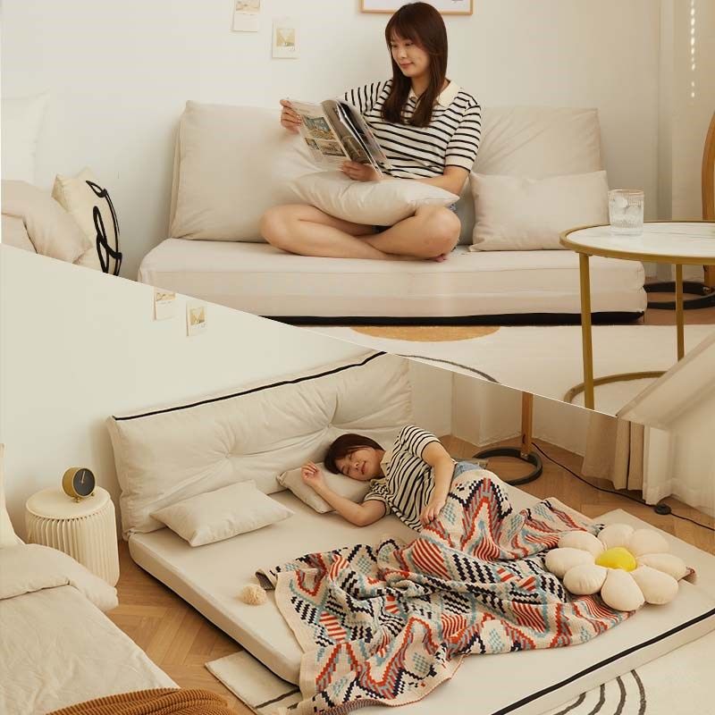 小户型懒人榻榻米沙发床垫两用可折叠客厅卧室打地铺多功能沙发床
