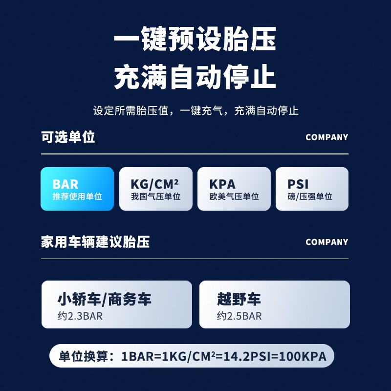 新飞车载充气泵小轿车货车便携式多功能汽车用轮胎大功率电动高压
