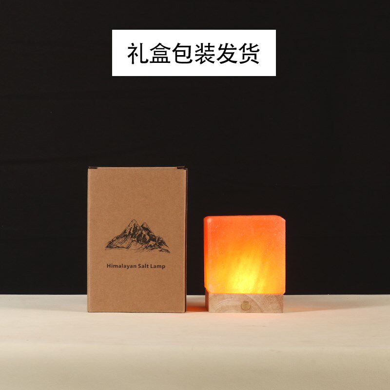 盐灯喜马拉雅水晶盐灯卧室宿舍办公室电脑桌LED小夜灯USB装饰台灯