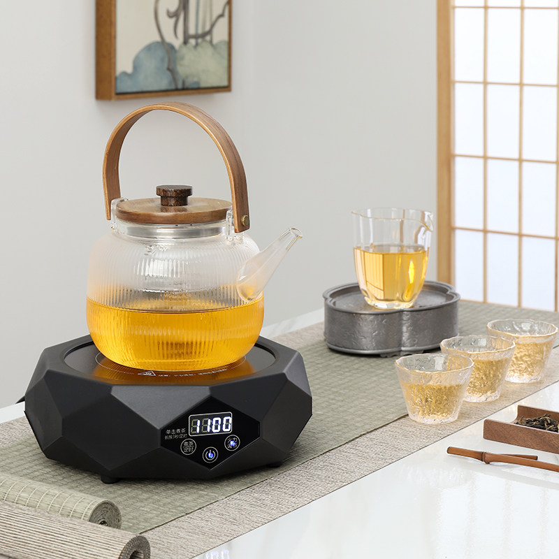 乐米思多功能电陶炉茶炉定时静音不挑壶烧水炉保温小型烧水煮茶炉