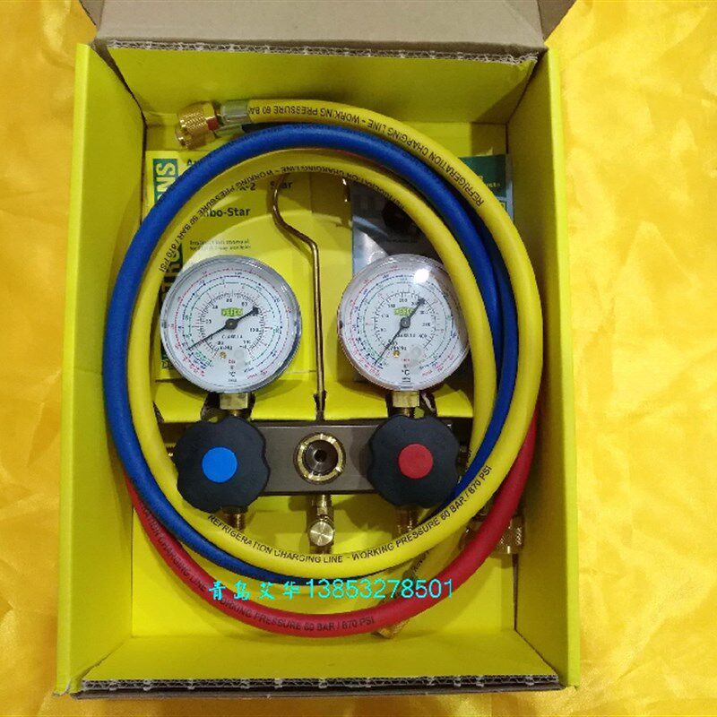 R22压力表组空调加液双表BM2-6-DS-R22高低压表威科原装