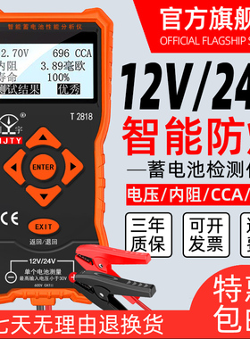 天宇电池检测仪12/24V电动车汽车电瓶性能测试仪寿命容量内阻2818