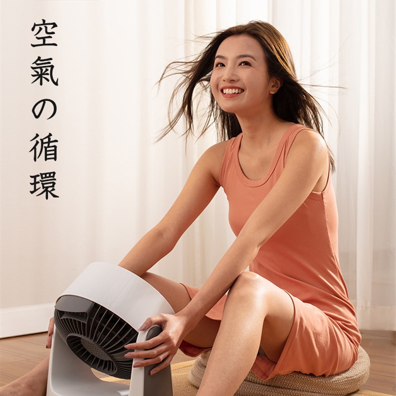 水田空气循环扇家用涡轮对流台式电风扇循环家居静音落地小风扇