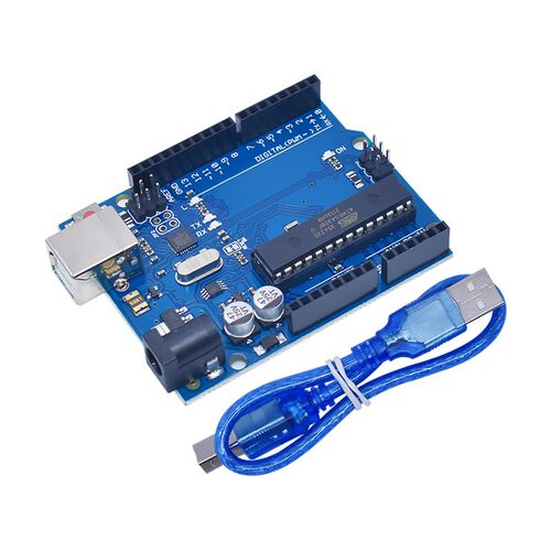 新版编程UNO R3+外壳+USB 数据线 单片机 开发板 改进版ch340串口