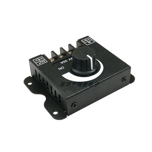 led调光器亮度调节控制DIMMER旋钮调压无极开关DC12V-24V 30A直流