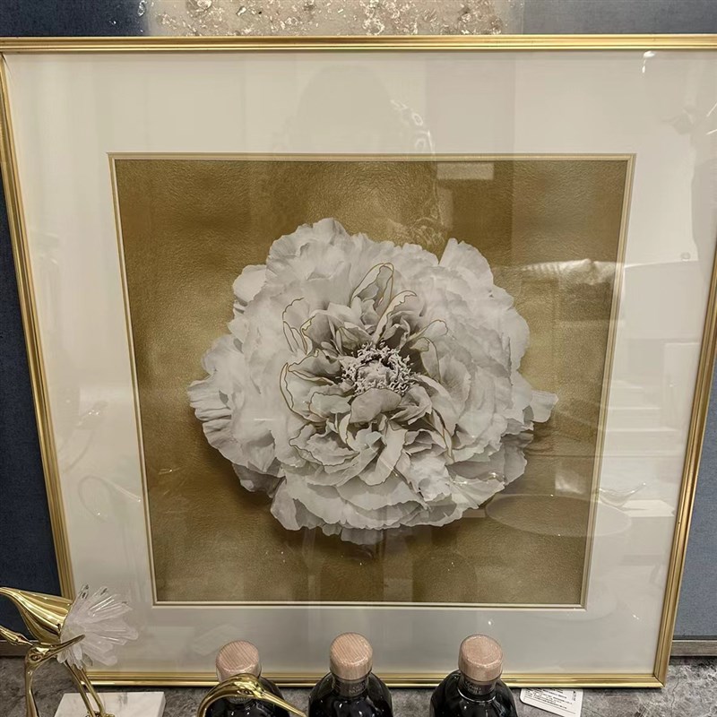 ART夕辉装饰画美式法式轻奢客厅玄关卧室床头壁挂画植物花卉画