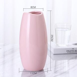 陶瓷花瓶简约北欧家居创意白装饰品摆件满天星餐桌电视柜插花容器