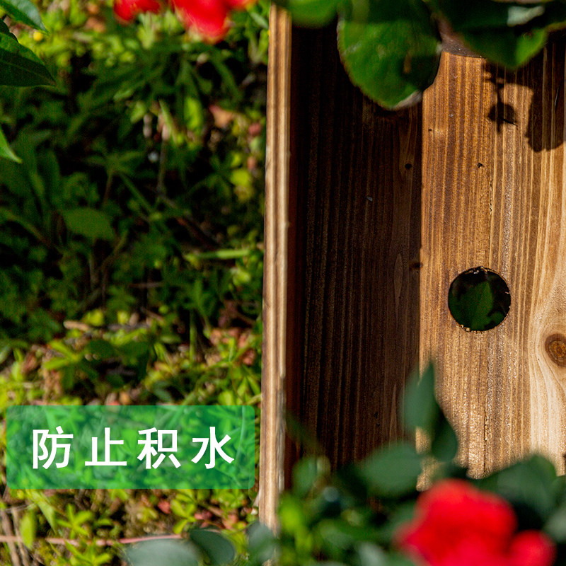 防腐木制两层车轮实木花架花盆花器花箱户外园艺创意装饰阳台花架