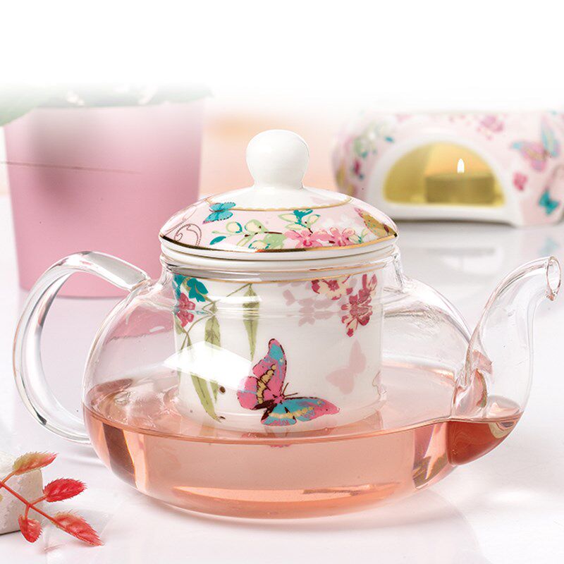 花果茶壶泡茶蜡烛加热壶耐热玻璃水果茶壶套装花草茶具英式下午茶