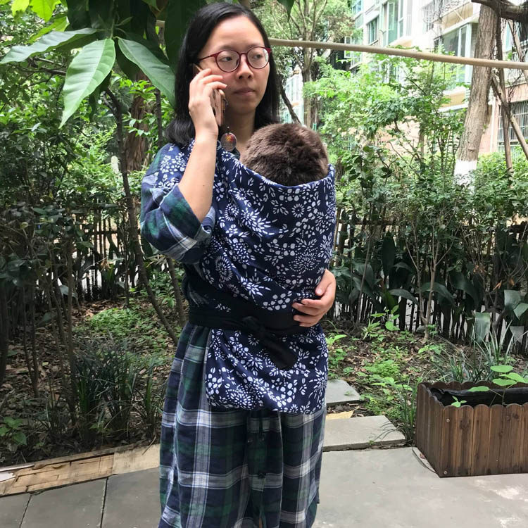 婴儿背带老式传统前抱式后背式两用老式传统简易四川背小孩背巾冬